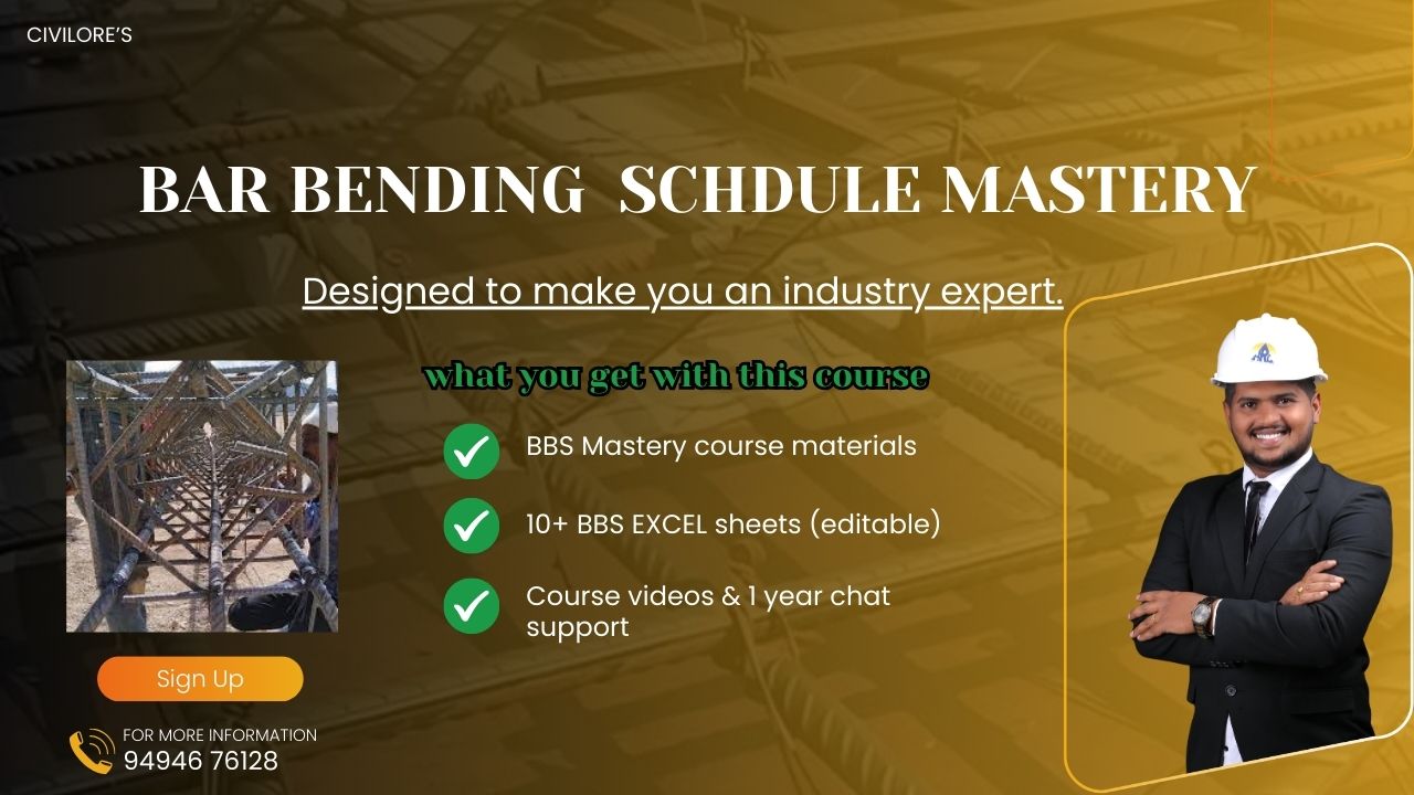Bar Bending Schedule (BBS) –  Zero to Hero course